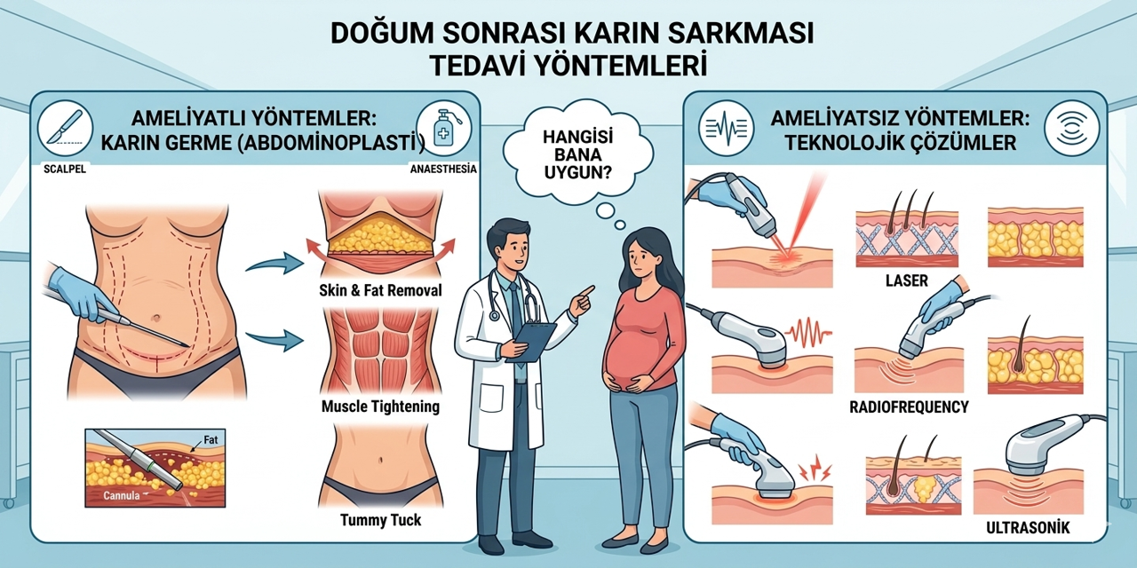 Doğum Sonrası Karın Sarkması Nasıl Giderilir? Bilmeniz Gereken Her Şey